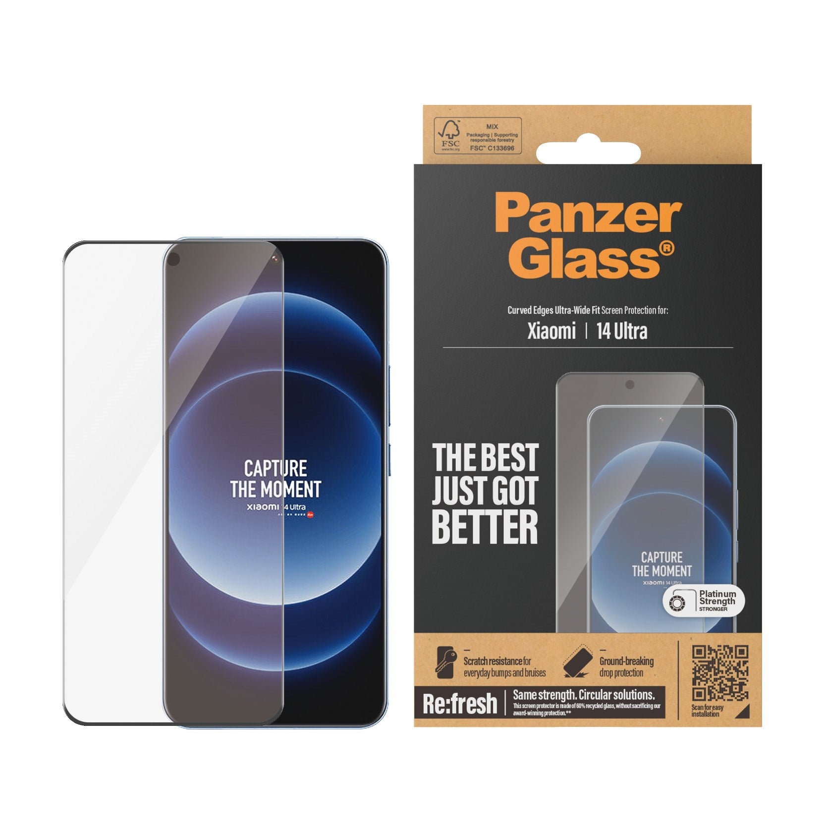 PanzerGlass® Displayschutz Xiaomi 14 Ultra | Ultra-Wide Fit